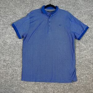 Duck And‎ Cover Shirt Mens XL Blue Polo Shirt Golf Comfort Short Sleeve